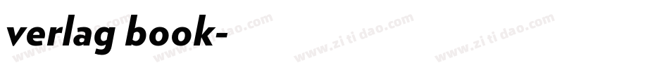 verlag book字体转换